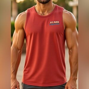 Red Sleeveless Tank Top